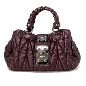 Miu Miu Matelassé Purple Coffer